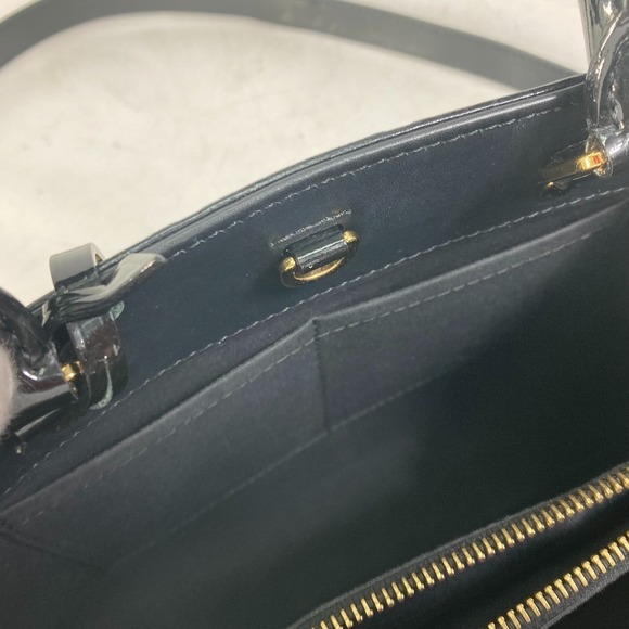 Louis Vuitton Vernis Patent Montaigne bag crossbody Noir Black - Picture 9 of 15